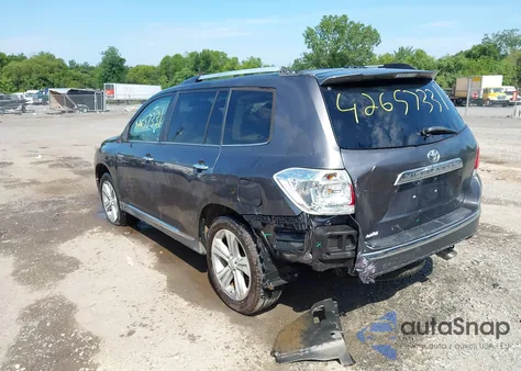 2013 Toyota Highlander Limited V6 z USA, uszkodzony, nr VIN 5TDDK3EH5DS185998